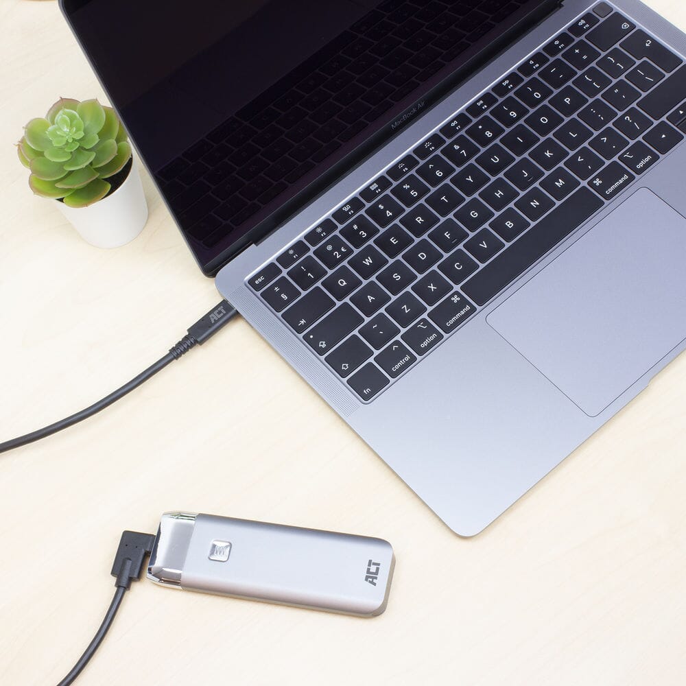 ACT - ACT usb 3.2 gen1 aansluitkabel c male - c male (haaks) 1m