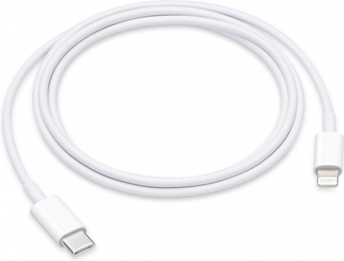 - Apple Lightning naar USB-C kabel 1 Meter - Wit
