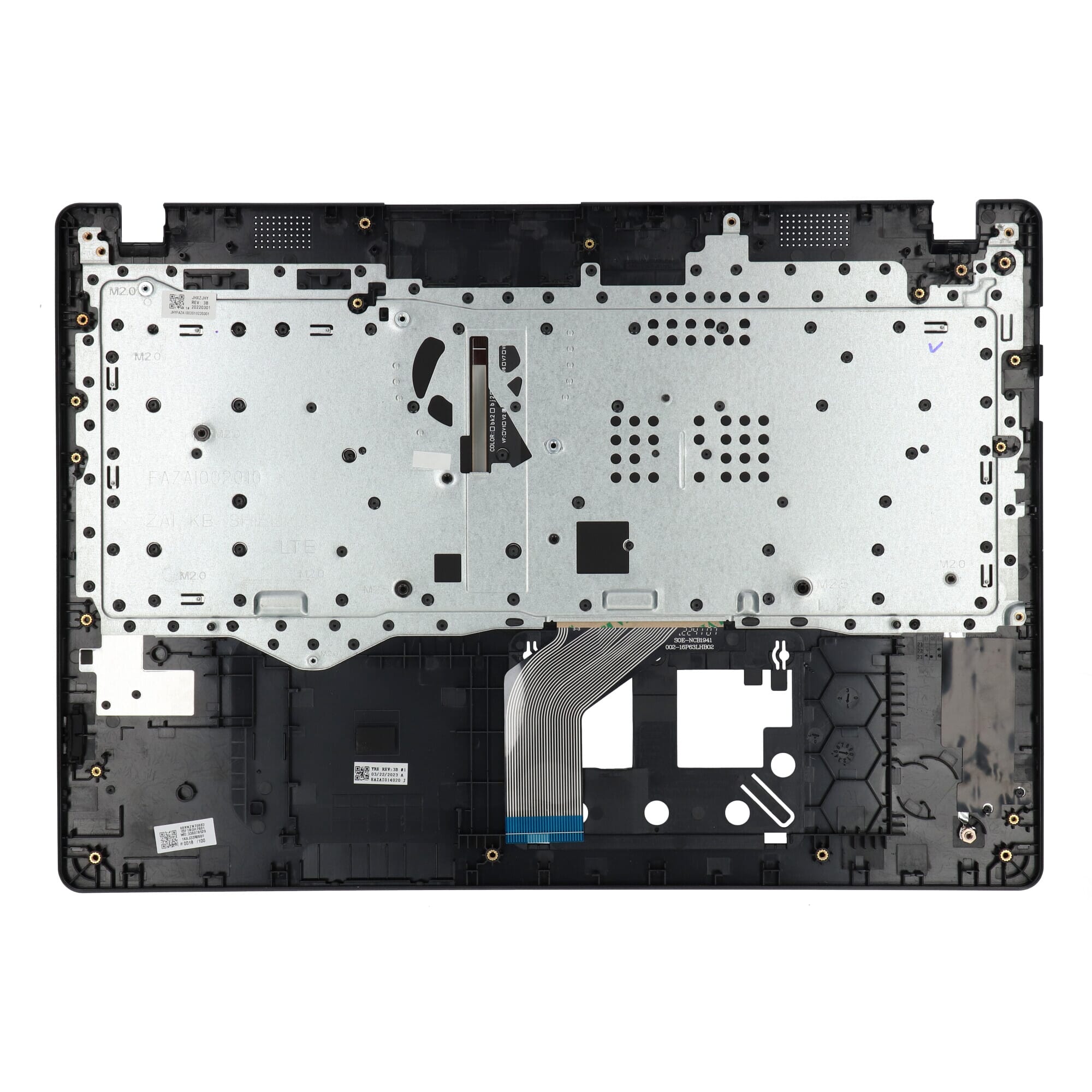 Ty - Ty Acer laptop toetsenbord qwer us + top cover - zwart