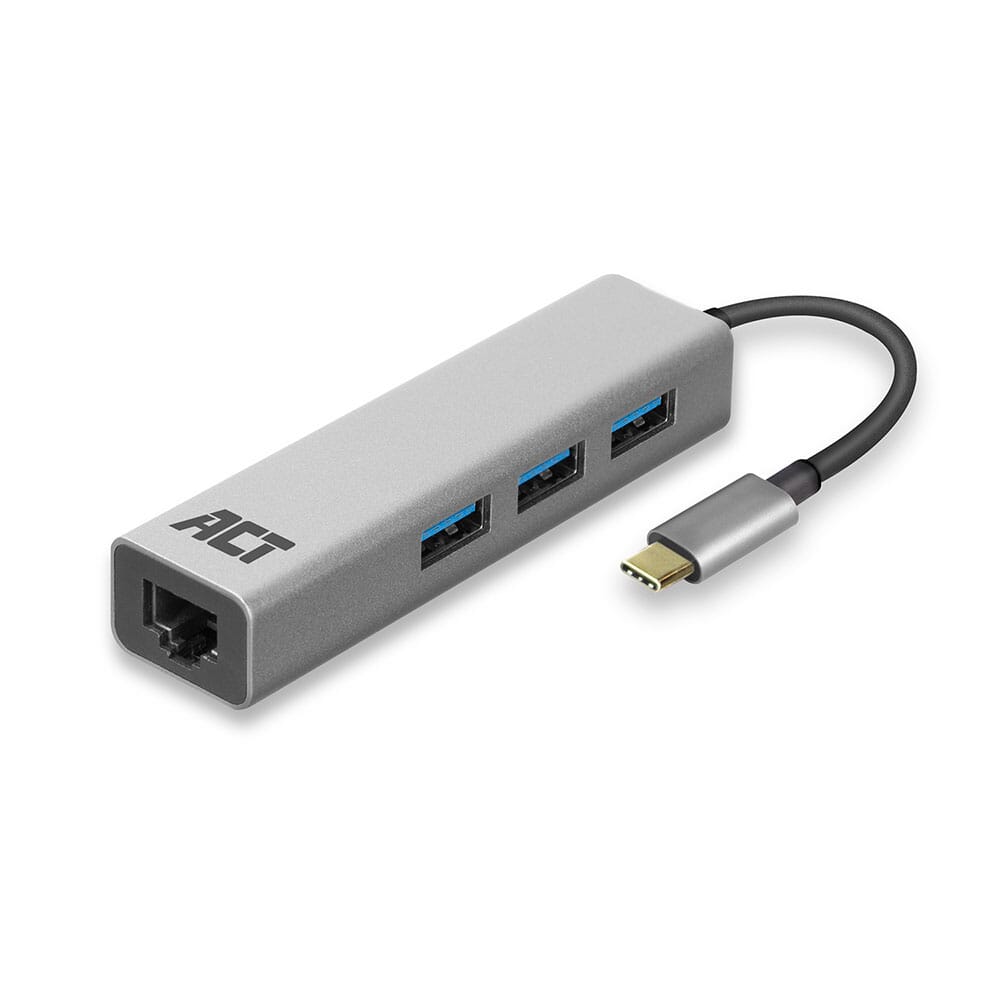 Abi usb-c hub act ac7055 grijs 0,15 m