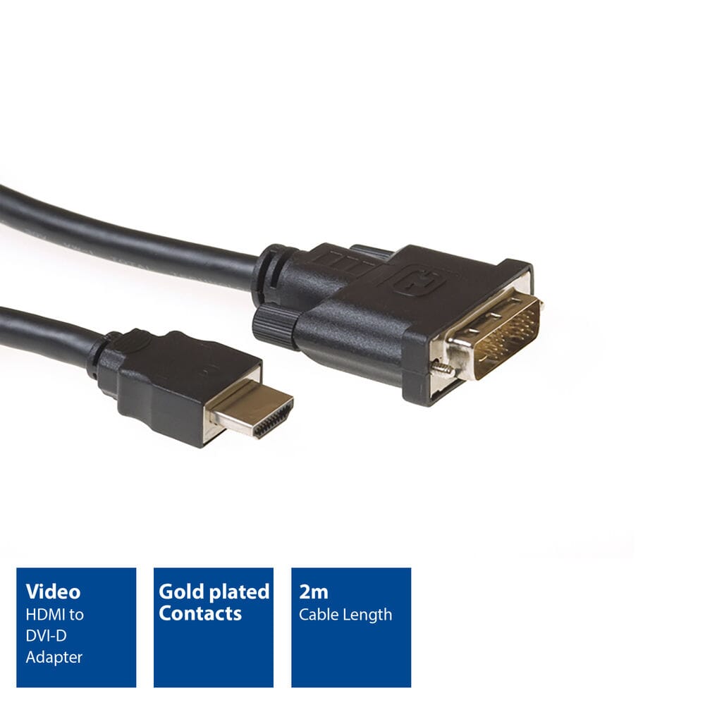 Adapterkabel act ac7520 zwart 2 m