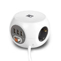 ACT - ACT vierkante stekkerdoos (pdu) met 3 sockets type f 15m
