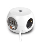 ACT - ACT vierkante stekkerdoos (pdu) met 3 sockets type f 15m