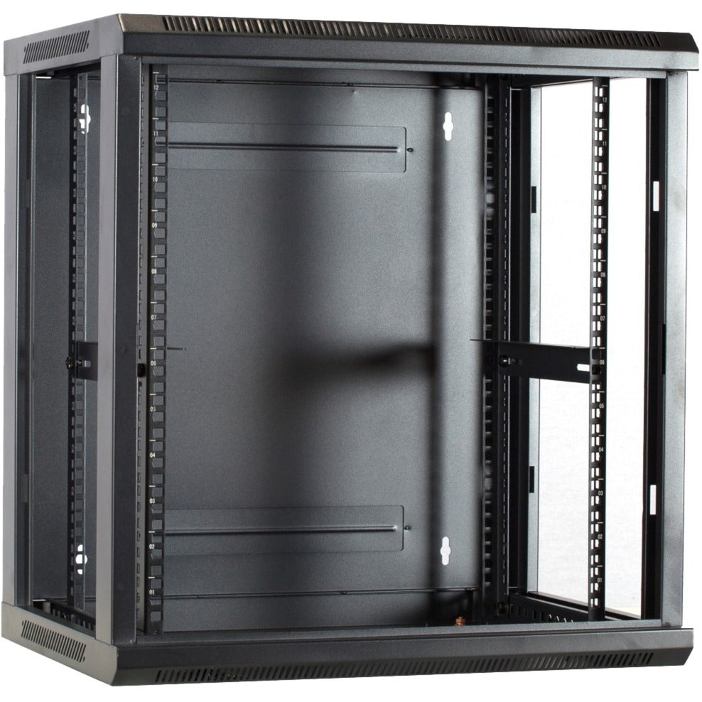Dsi 12u wandkast met glazen deur - ds6412 server rack (zwart, 600 x 450 x 635mm)