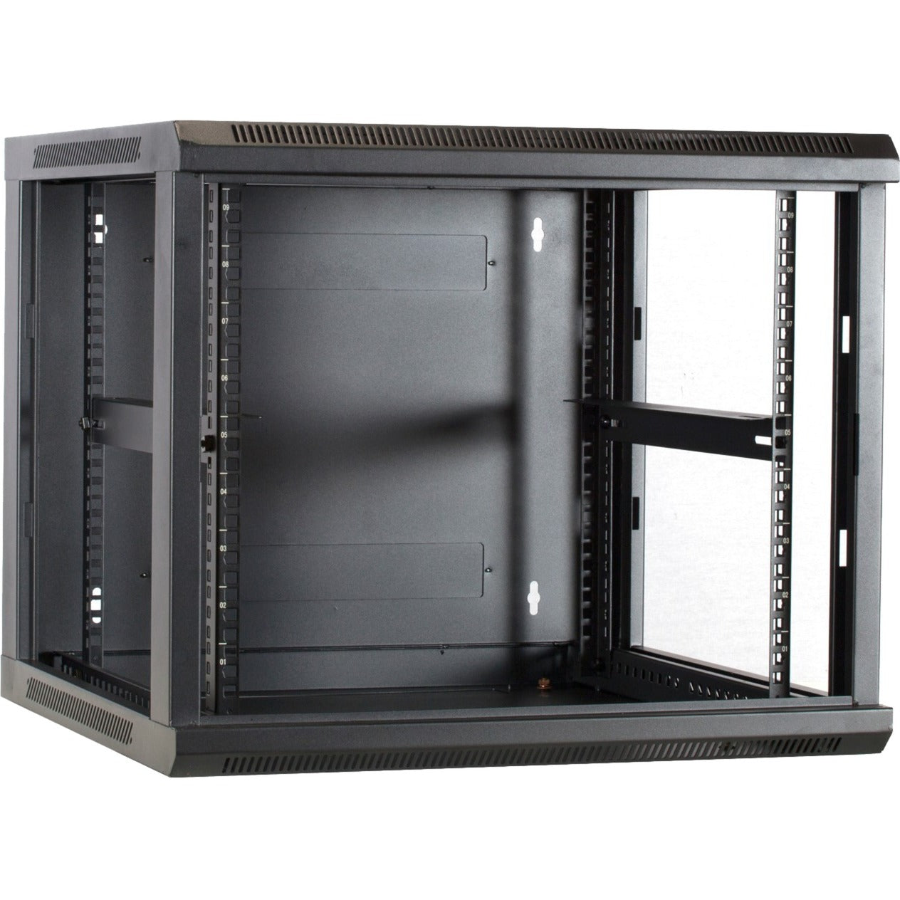 Dsi 9u wandkast met glazen deur - ds6609 server rack (zwart, 600 x 600 x 500mm)