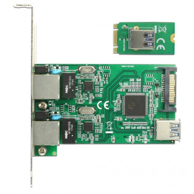 DeLOCK DeLOCK Converter M.2 Key B+M male > 2 x Gigabit LAN