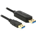 Delock data link + km switch usb 3.0 > usb 3.0 kabel (zwart, 1,5 meter)