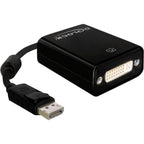 Delock displayport naar dvi-i adapter (zwart, 0,12 meter, passief)