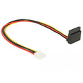 Delock floppy 4 pin female > sata 15 pin female kabel (0,3 meter)
