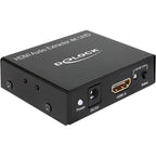 Delock hdmi audio extractor 4k adapter (zwart)