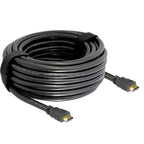 Delock high speed hdmi kabel met ethernet (zwart, 20 meter)