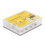 Delock keystone module rj45 jack naar lsa cat 6a toolfree, 8 stuks (meerkleurig)
