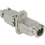 Delock koppeling voor netwerkkabel cat.6a stp (zilver)