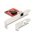 Delock pci express x1 card naar 1 x rj45 2,5 gigabit lan i225 nbase-t - low profile netwerkadapter