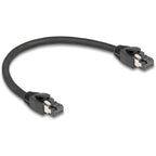 Delock patchkabel s ftp, rj-45 met cat.8.1 (zwart, 0,25 meter)