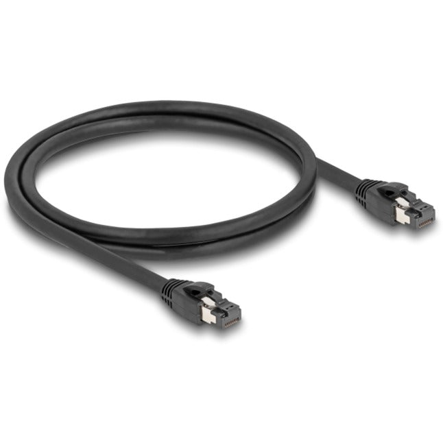 Delock patchkabel s ftp, rj-45 met cat.8.1 (zwart, 1 meter)