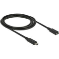 Delock usb-c verlengkabel (zwart, 2 meter)