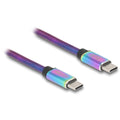 Delock usb 2.0 usb-c kabel, 2 meter (meerkleurig)