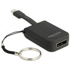 Delock usb-c > displayport adapter sleutelhanger (zwart, 4k 60hz)