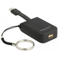 Delock usb-c > mini-displayport adapter sleutelhanger (zwart, 4k 60hz)