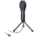 Delock usb condenser microfoon (zwart, met tafel standaard)