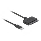 Delock usb type-c converter to 22 pin sata 6 gb s (zwart)