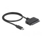 Delock usb type-c converter to 22 pin sata 6 gb s (zwart)