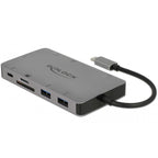 Delock usb type-c dockingstation 4k (zilver)