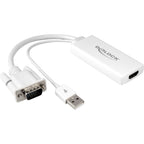 Delock vga + audio > hdmi adapter (wit, 0,25 meter)