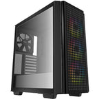 Deepcool cg540 midi tower behuizing (zwart | 2x usb-a | window)
