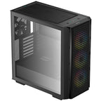 Deepcool cg540 midi tower behuizing (zwart | 2x usb-a | window)