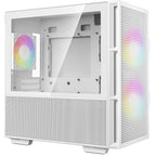 Deepcool ch360 mini tower behuizing (wit | 1x usb-a | 1x usb-c | rgb | window)