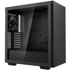 Deepcool ch510 midi tower behuizing (zwart | 2x usb-a | tempered glass)
