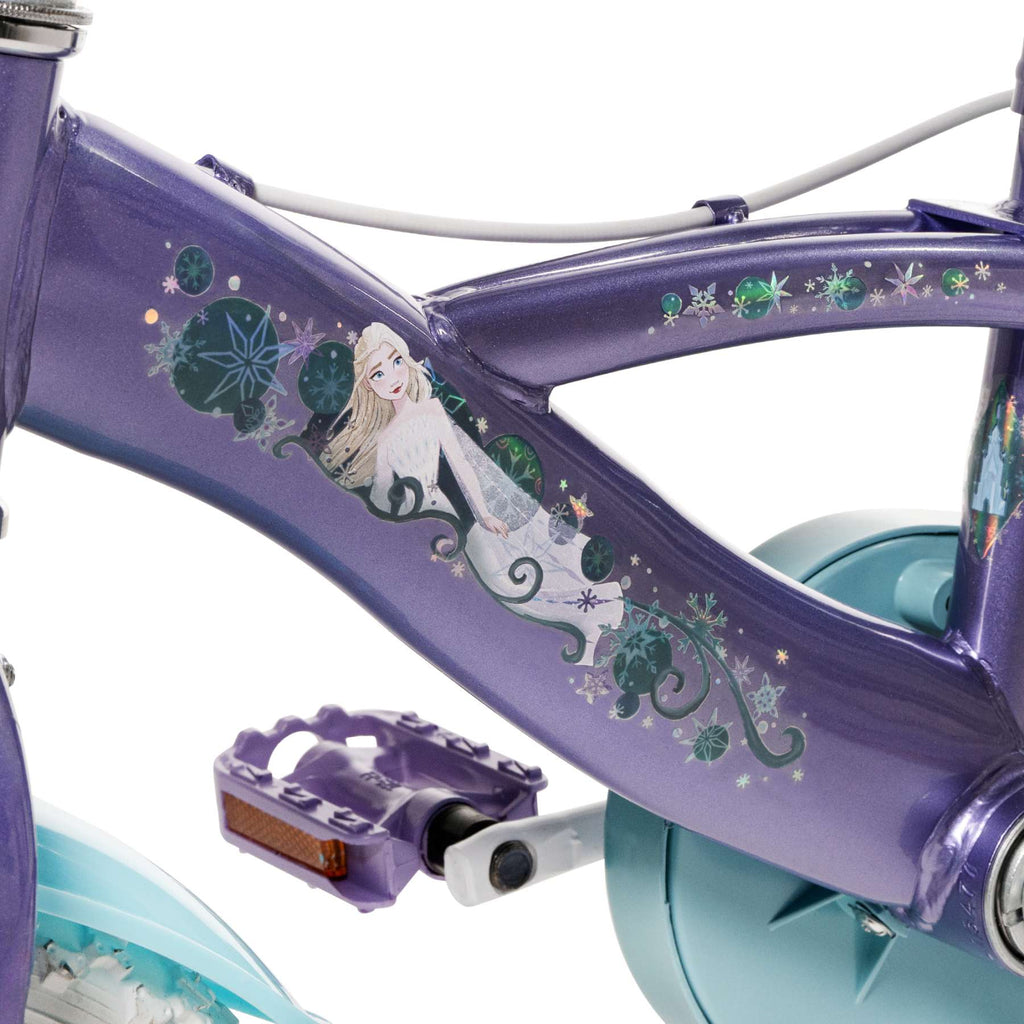 Disney Die Eiskönigin - Die Eiskönigin frozen 2 kinderfiets - meisjes - 12 inch - blauw/paars - twee handremmen