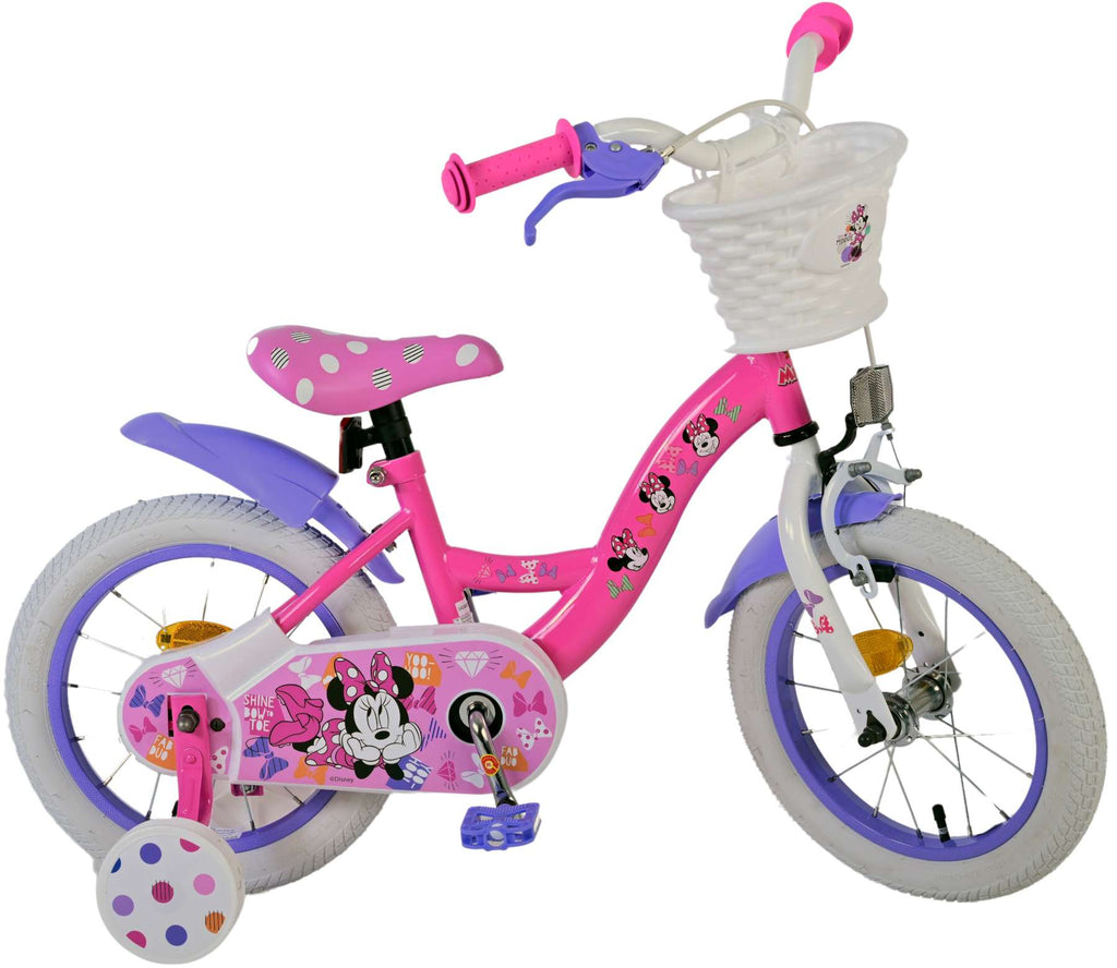 Disney - minnie cutest ever! kinderfiets - meisjes - 14 inch - roze