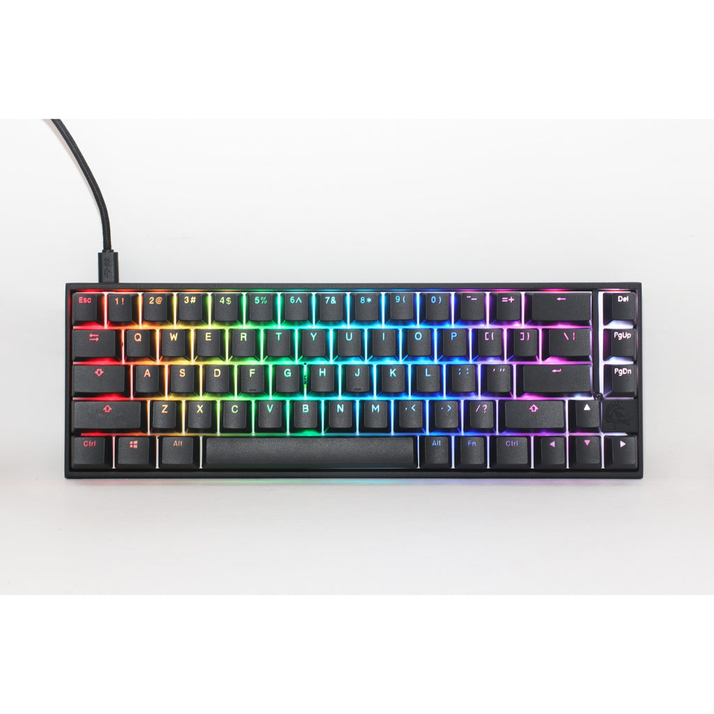 Ducky mecha pro sf, toetsenbord (zwart, us lay-out, cherry mx red, rgb leds, 65%, pbt double-shot)