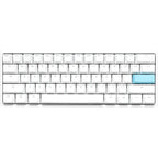 Ducky one 2 pro mini white classic, gaming toetsenbord (wit, us lay-out, cherry mx brown, rgb led, double-shot pbt, quack mechanics, 60%)