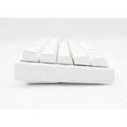 Ducky one 2 pro mini white classic, gaming toetsenbord (wit, us lay-out, cherry mx silent red, rgb led, double-shot pbt, quack mechanics, 60%)