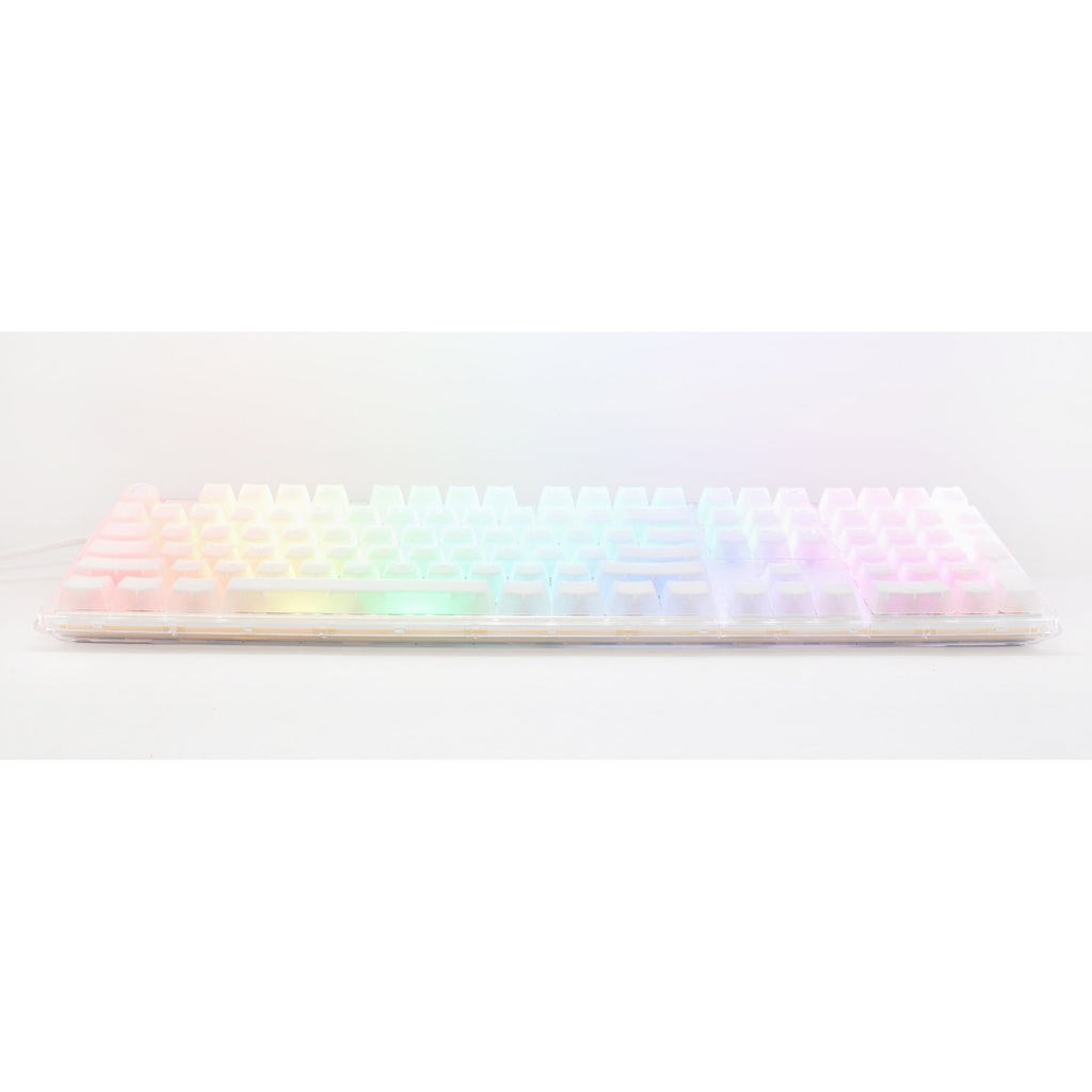 Ducky one 3 aura white, toetsenbord (wit, us lay-out, cherry mx speed silver, abs double shot, hot swap)