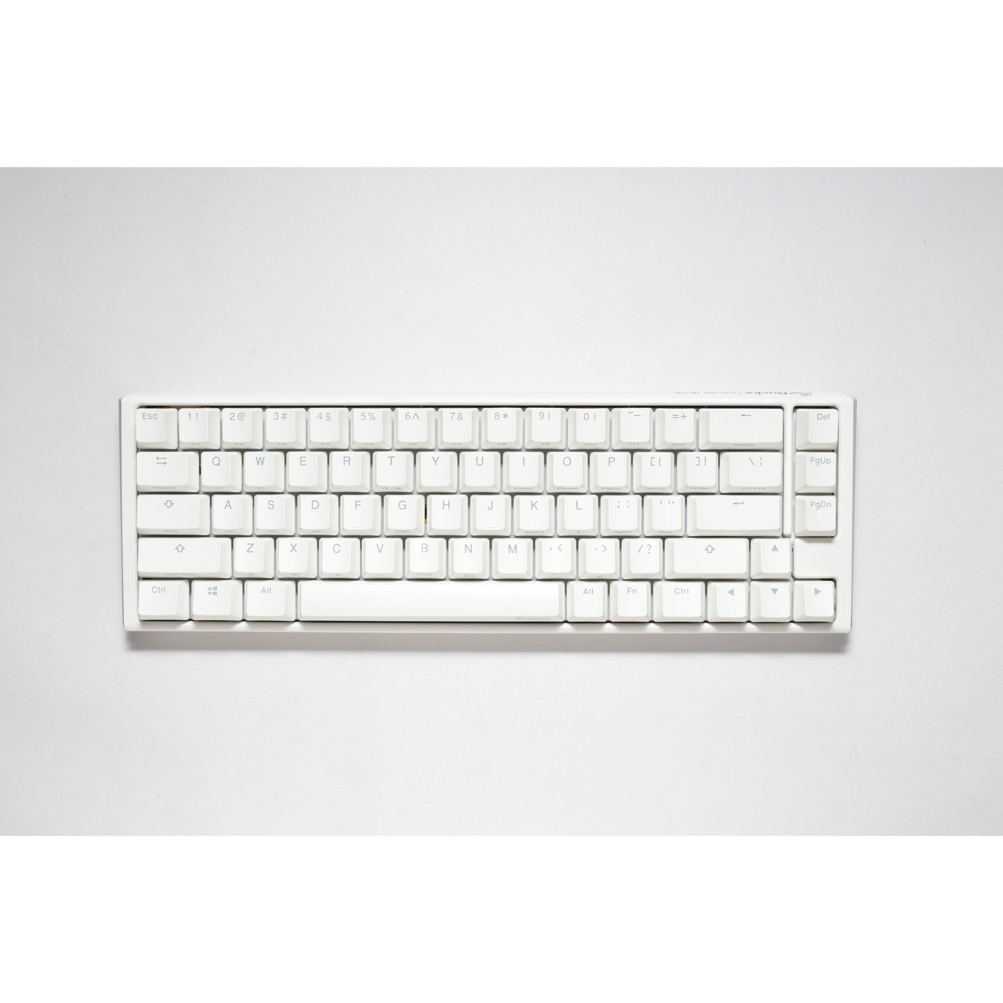 Ducky one 3 classic pure white sf, toetsenbord (wit, us lay-out, cherry mx brown, rgb led, double-shot pbt, hot-swappable, quack mechanics, 65%)