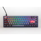 Ducky one 3 cosmic blue sf, toetsenbord (donkerblauw, us lay-out, cherry mx red, rgb led, double-shot pbt, hot-swappable, quack mechanics, 65%)