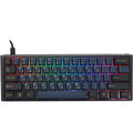 Ducky one 3 pro mini, gaming toetsenbord (zwart, us lay-out, cherry mx2a blue, rgb led, double-shot pbt, quack mechanics, 60%, hot swap)