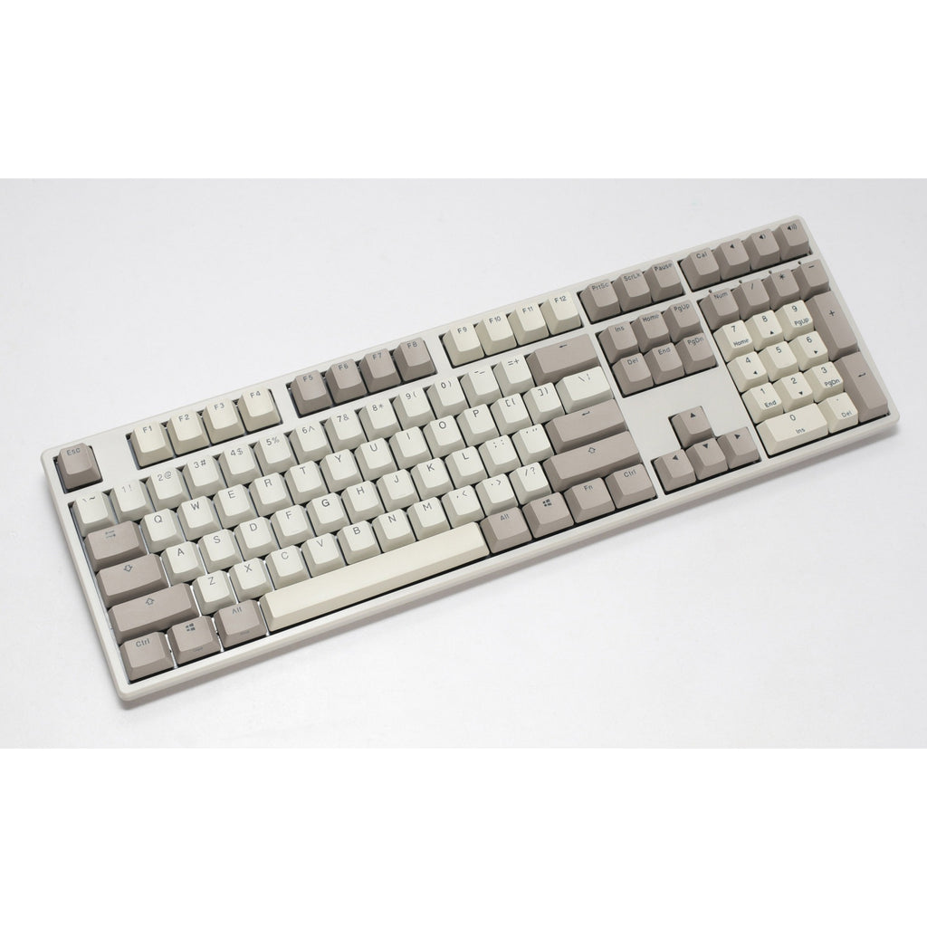 Ducky origin vintage, toetsenbord (grijs, us lay-out, cherry mx silent red, hot swap, pbt double-shot keycaps)