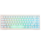 Ducky projectd tinker 65 - pom edition met qmk via, toetsenbord (lichtblauw wit, us lay-out, kailh box cream pro, rgb led, double-shot pbt, hot-swappable pom, gasket mount, 65%)