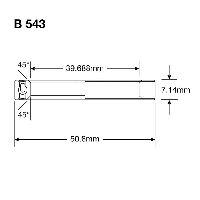 Enduro bearings b 543 2rs max - abec 3 max (angular contact) - 1 9 16''x2''x9 32''