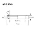ENDURO BEARINGS - ENDURO BEARINGS Acb 3645 cc ss - 440c stainless (angular contact) - 302x41x65 (36x45°)