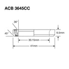ENDURO BEARINGS - ENDURO BEARINGS Acb 3645 cc bo - abec 5 - black oxide (angular contact) - 302x41x65 (36x45°)