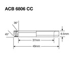 ENDURO BEARINGS - ENDURO BEARINGS Acb 6806 cc bo - abec 5 - black oxide (angular contact) - 37x49x65 (36x45°)