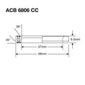 ENDURO BEARINGS - ENDURO BEARINGS Acb 6806 cc bo - abec 5 - black oxide (angular contact) - 37x49x65 (36x45°)