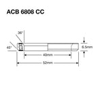 ENDURO BEARINGS - ENDURO BEARINGS Acb 6808 cc bo - abec 5 - black oxide (angular contact) - 40x52x65 (36x45°)